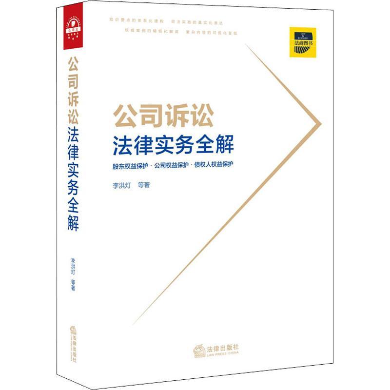 公司诉讼法律实务全解李洪灯律师企业法务公司经济纠纷民事诉讼法律解释中法律书籍