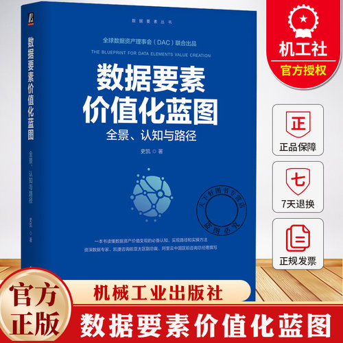 数据要素价值化蓝图 全景 认知与路径 史凯 数据要素丛书 数据资产管理 数据治理 数据驱动业务场景实际案例操作方法书籍