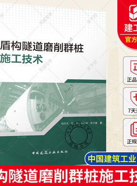 正版 盾构隧道磨削群桩施工技术 倪芃芃 杨昊 廖秋林 陈子豪 著 钢筋混凝土群桩刀具磨损及预测 中国建筑工业出版社9787112298037