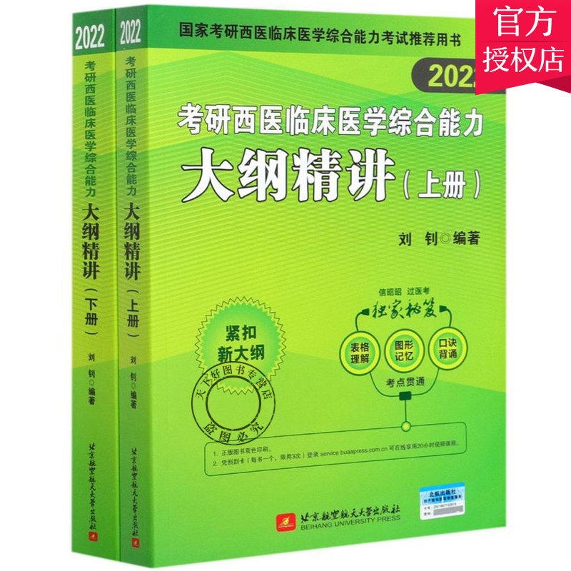 昭昭医考2022考研西医临床医学综合能力大纲精讲上下册 考研西综考试大纲辅导讲义教材考研西医综合2021国家考研西医临床综合能力