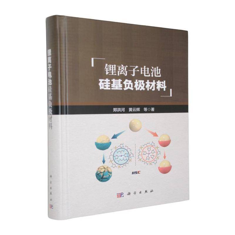 正版包邮 锂离子电池硅基负极材料 郑洪河 黄云辉 硅基负材料制备方法与硅碳复合技术硅负电解液硅基全电池设计制备工艺
