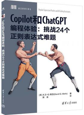 COPILOT和CHATGPT编程体验：挑战24个正则表达式难题大卫·默茨  工业技术书籍