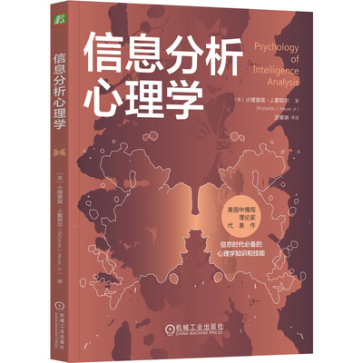 正版 信息分析心理学 小理查兹 霍耶尔 中情局情报专家代表作 思维工具 分析判断策略 竞争性假设 认知偏差 证据评估 因果感知