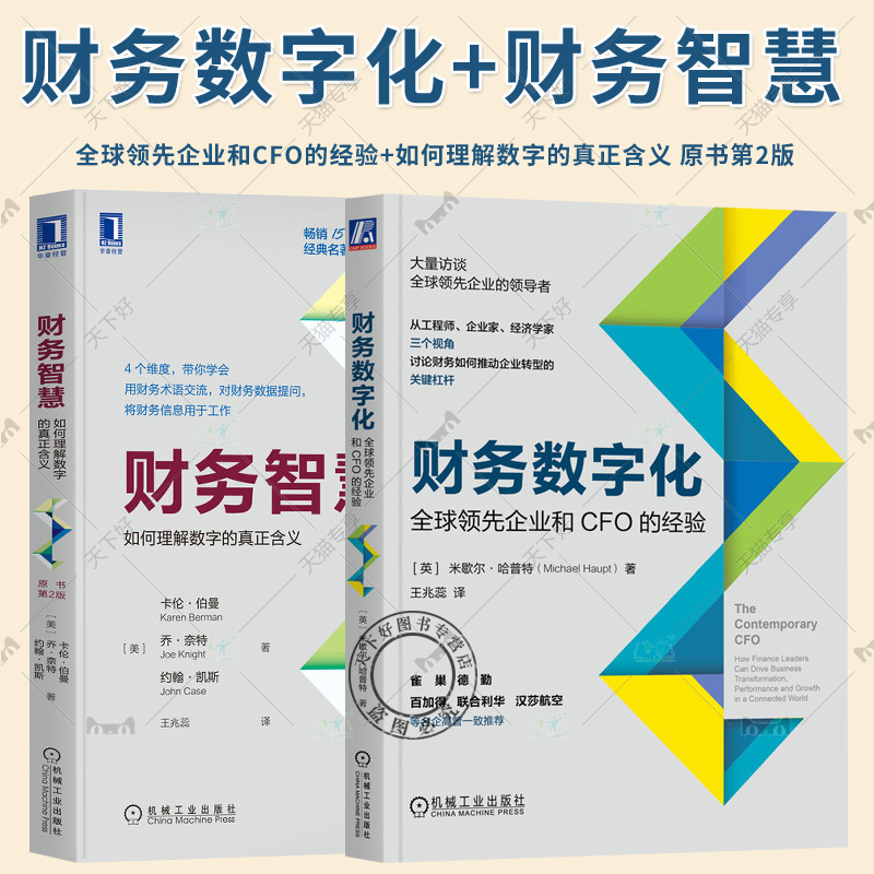 2册 财务数字化 全球领先企业和CFO的经验+财务智慧 如何理解数字的真正含义 原书第2版 财务数字化转型财务管理 数字化组织建设书