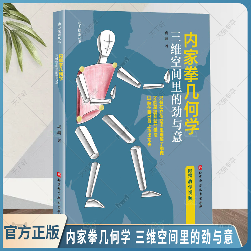 正版包邮 内家拳几何学 三维空间里的劲与意 功夫 内家拳 武术拳术原理 北京科学技术出版社 拳理知识书籍 附赠教学视频 体育运动