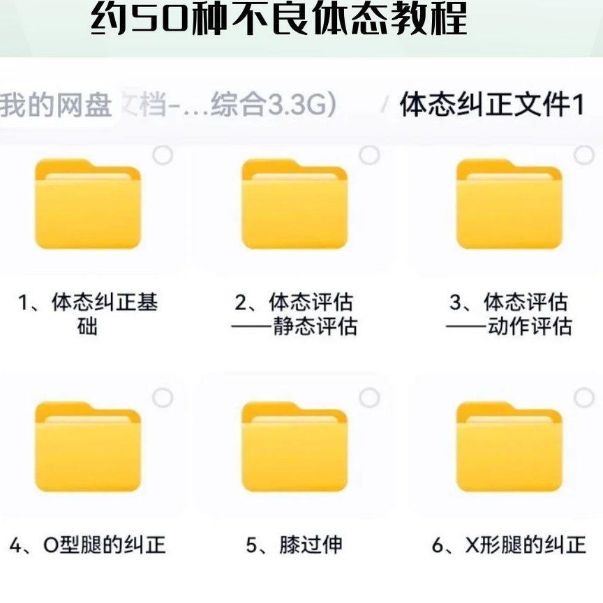 体态矫正运动评估视频教学课程健身身材管理纠正锻炼恢复教程