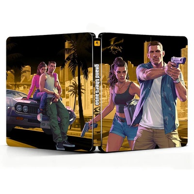 GTA6 海外定制版 PS4/PS5游戏铁盒（仅铁盒）