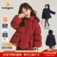 布丁哈鲁童装 女童冬装 2026儿童三防羽绒服红色加厚拜年服新年衣服