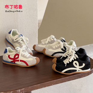 布丁哈鲁童装春装女童鞋子2026春秋新款儿童透气休闲百搭运动鞋