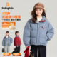 布丁哈鲁冬装 儿童双面穿羽绒服 新款 女童童装 年服外套2026秋冬季