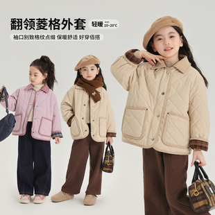 布丁哈鲁童装 女童棉服2026秋冬季 新款 休闲儿童夹棉外套棉衣 冬装