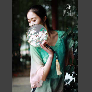周雨奇古典舞蹈服碧瑶表演服渐变刺绣衣练功服仙女身韵基训艺考服