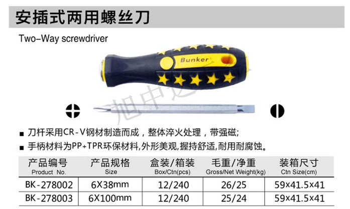 Tournevis pour réparation vélo BUNKER - Ref 2297632 Image 1
