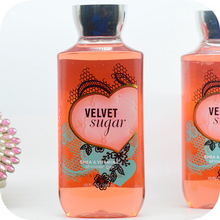 Body BBW甜蜜天鹅绒velvet and 液295ML美国Bath Works sug沐浴露