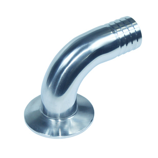 直角弯头快装皮接SUS304卡盘64/51mm宝塔弯管快装不锈钢接头