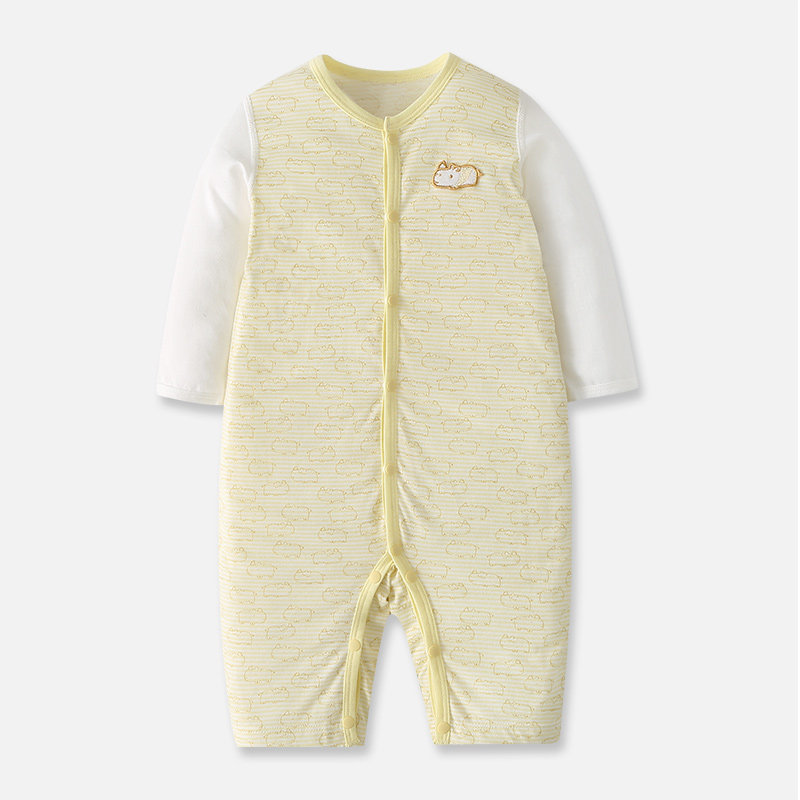 family好孩子婴儿春装新生儿衣服连体衣宝宝纯棉舒适哈衣
