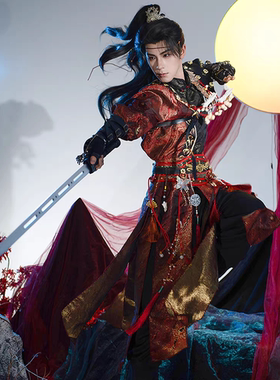 斜塘衣庄 赤焰 汉服cosplay武侠风古风男女冬款飞鱼服二次元漫展