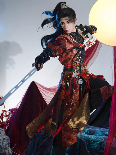 斜塘衣庄 赤焰 汉服cosplay武侠风古风男女冬款飞鱼服二次元漫展