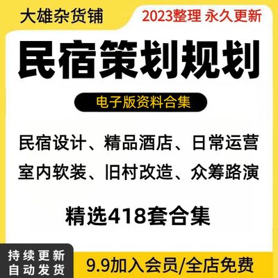 民宿规划策划方案旅游景区民宿开发众筹路演融资设计方案效果图