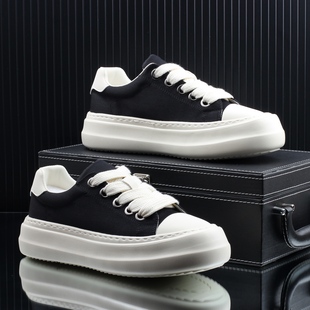 休闲鞋 2026新款 男时尚 高档男士 帆布透气鞋 百搭板鞋 厚底潮鞋 子 爆款