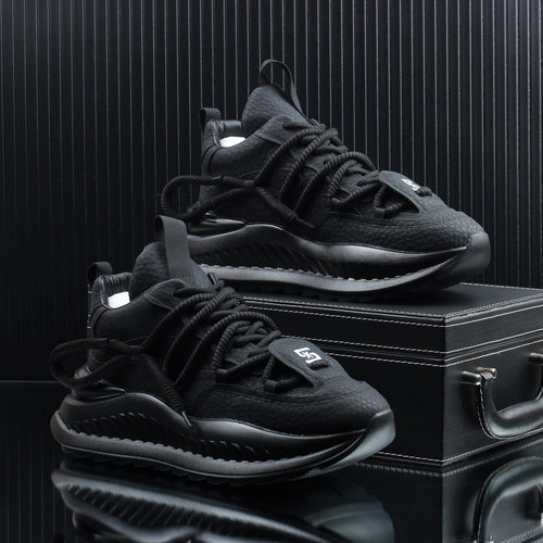 加绒保暖爆款老爹鞋男款厚底增高