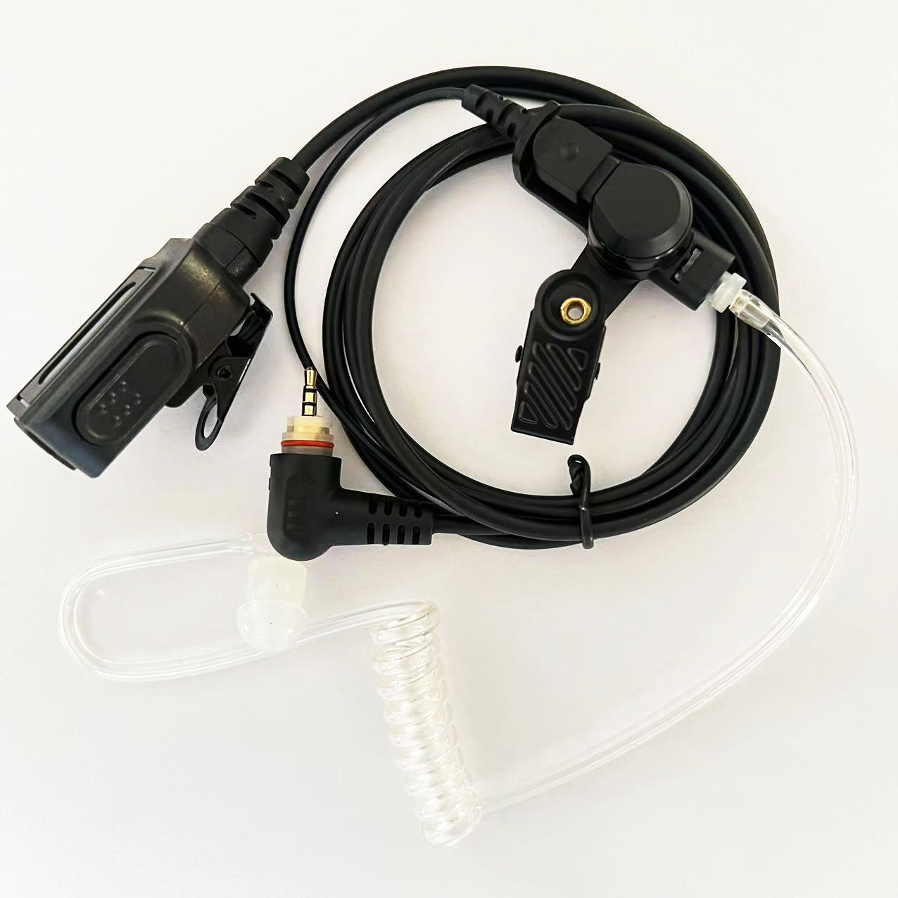 对讲机耳机线通用降噪调音量