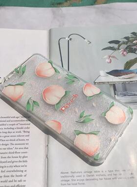 夏日简约平铺水蜜桃适用于P50防摔透明手机保护壳 MATE40 NOVA8