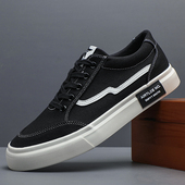 韩版 新款 春季 男士 男鞋 时尚 软底百搭板鞋 潮流透气帆布鞋 低帮休闲鞋