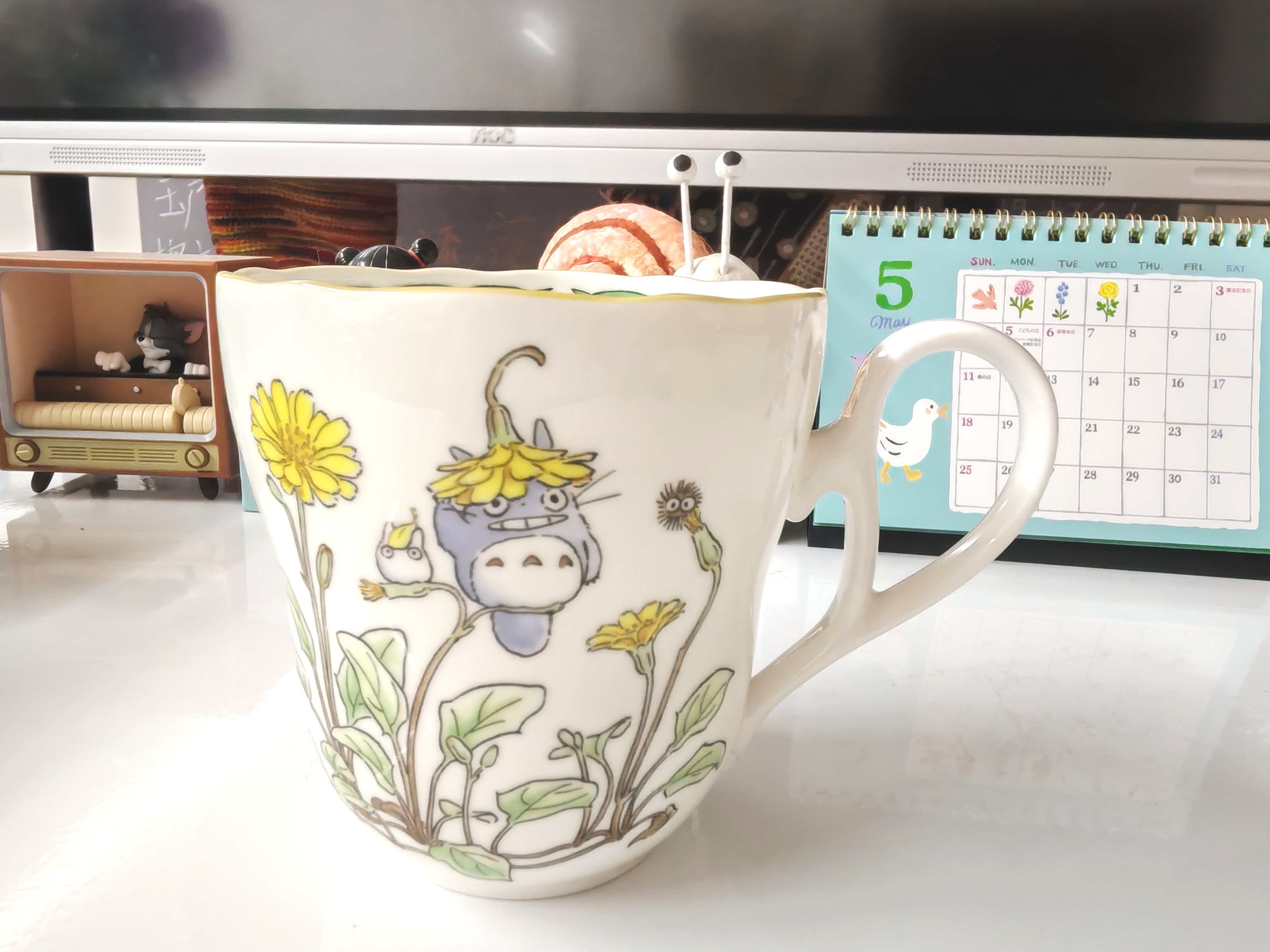 Noritake则武 TOTORO经典龙猫骨瓷宫崎骏马克杯可爱水杯大容量