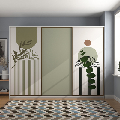 衣柜贴纸翻新简约极简风柜门墙纸