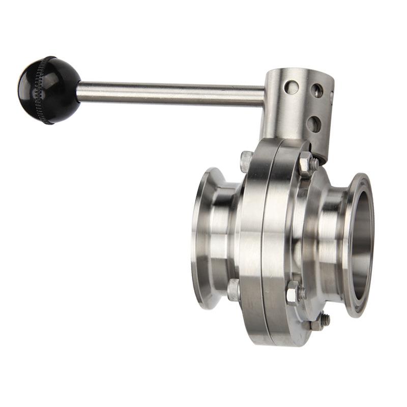 304/316快装蝶阀卫生食品级快速阀门卡箍不锈钢接头卡盘现货