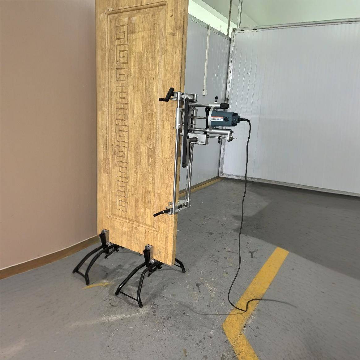 门锁榫眼机便携式木门锁孔机锁孔定位快准开孔容易