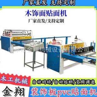 木饰面全自动平贴机 高分子膜热熔胶贴面机 双面涂胶PUR贴纸机