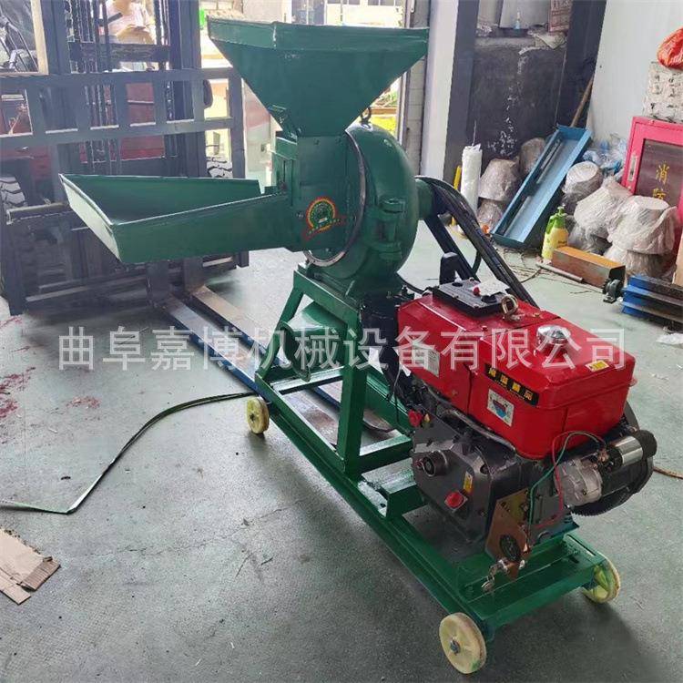 320双料斗玉米燕麦磨粉粉碎机 铸铁齿盘一风吹粉碎机 发货到广东