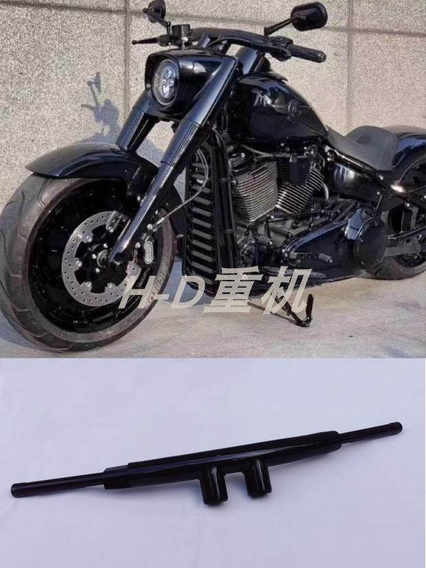 适用于哈雷软尾肥仔继承者豪雅街霸戴娜改装2英寸车把 t把 一字把