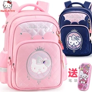Hello Kitty Schoolbag Girls Girls 1-3-4 Lớp 6-10 tuổi Cô gái Burden Trẻ em Ba lô - Túi bé / Ba lô / Hành lý