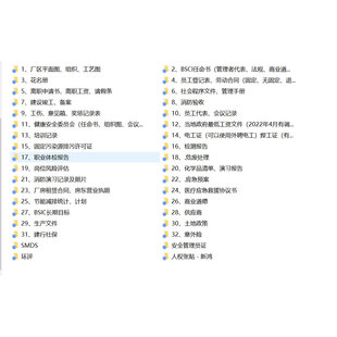 BSCI人权验厂全套资料手册程序文件表格记录