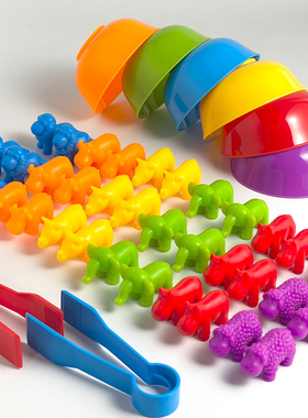 宝宝早教玩具2数学配对3幼儿园教具颜色认知分类蒙氏精细动作训练