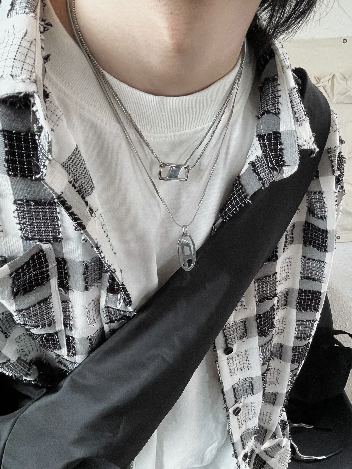 SAZ Korean Layered Necklace: Elevate Your Style Instantly! - Taobao product photo 4