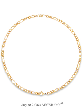 SAZ 潮流嘻哈甜酷古巴choker方线素链钛钢叠戴锁骨情侣项链男女款