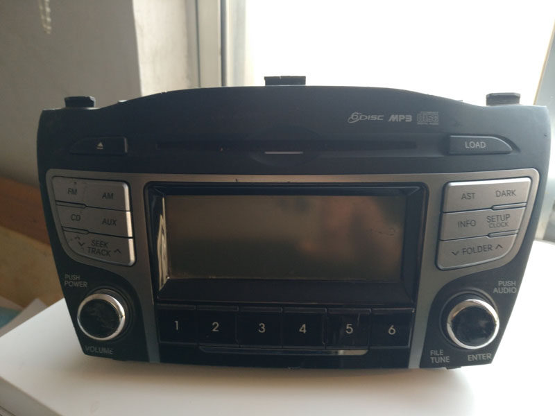 现代IX35高配汽车车载CD主机原车音响USBMP3AUX六碟6碟外置功放