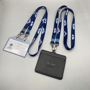 中国民航AOPA证件挂绳民用无人机飞行驾驶员双钩证件卡套胸牌挂绳