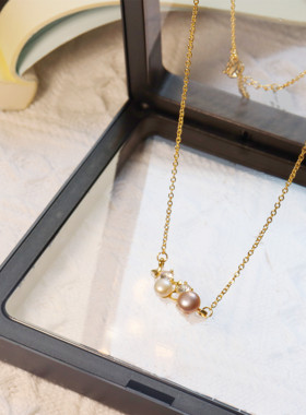天然珍珠巴洛克温柔甜美ins项链
