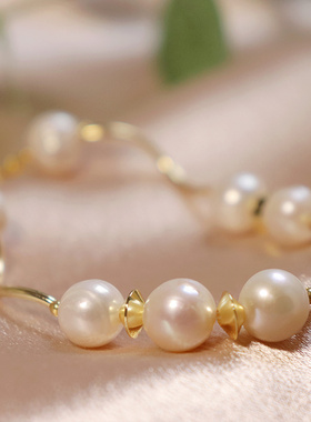 吉光14k金淡水珍珠ins风日系轻奢