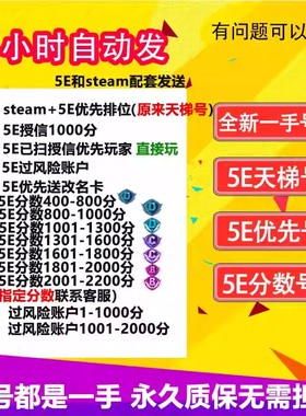 csgo账号5ecsgo号5e天梯帐号5ecsgo2小号/csgo分数号5e账户授信