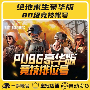 绝地求生帐号steam吃鸡pubg账户80级500级过ai小号匹配竞技排位号