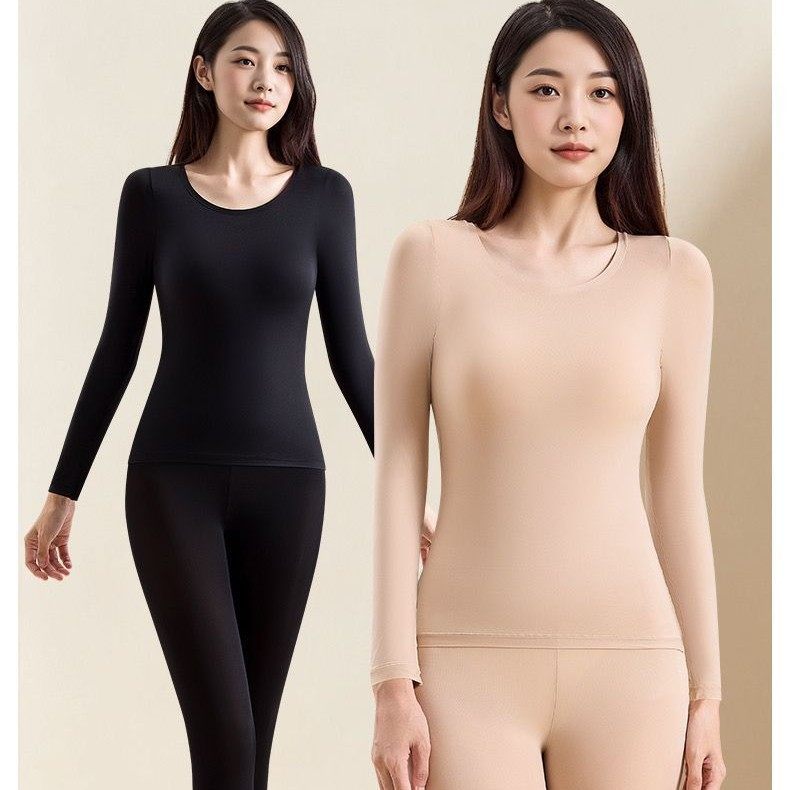山茶花保暖精油抗静电女士修身美肤打底带胸垫长裤长袖套装531,女士内衣/男士内衣/家居服,保暖背心,淘宝优惠券,粉丝福利购,淘宝优惠卷