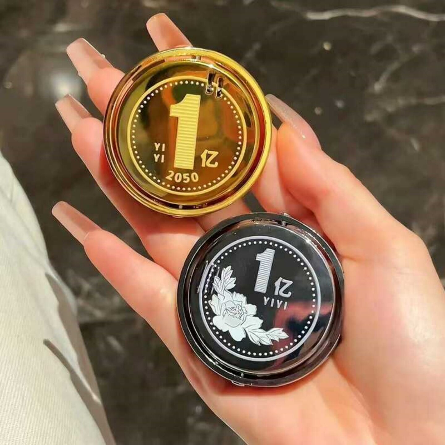 新款金属打火机送男友可充气防风赚大钱金币侧滑明火创意个性耐用