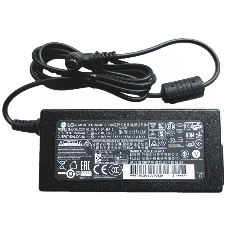 原装LG液晶显示器19V2.53A电源适配器 LCAP35 充电器线A4819_FDY