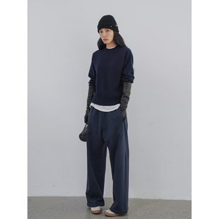 运动简约定染低腰抽绳运动卫裤 「秋」老钱风美式 2025 BI入 Bow